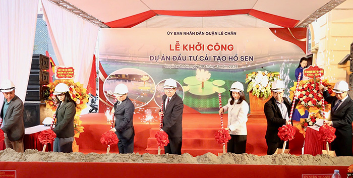 Le Chan District (Hai Phong) allocates 60 billion VND for the Lotus Lake Renovation Investment Project. Photo: Hai Phong Portal