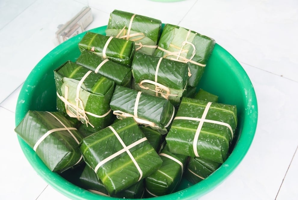 Banh chung, if properly preserved, will have a long shelf life and ensure its delicious taste. Photo: Xinhua