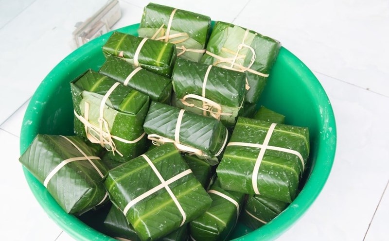 Banh chung, if properly preserved, will have a long shelf life and ensure its delicious taste. Photo: Xinhua