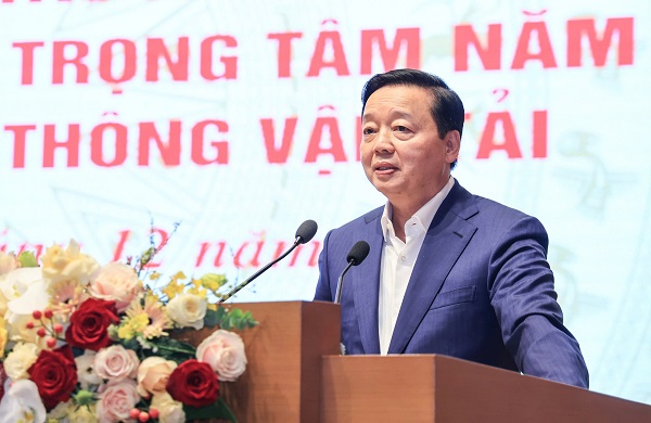 Deputy Prime Minister Tran Hong Ha gave a speech at the Conference. Photo: Ta Hai