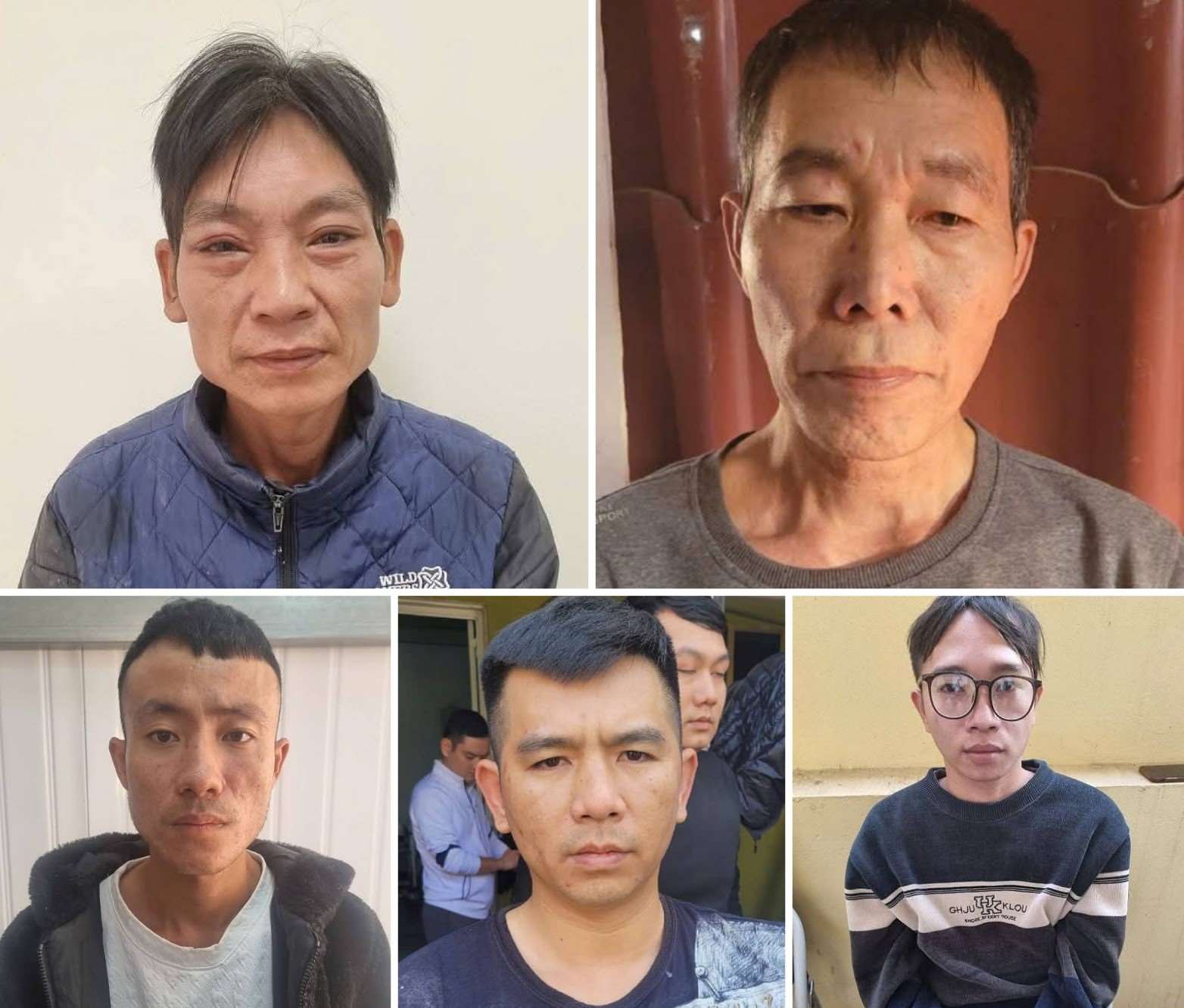 The arrested subjects. Photo: Hai Phong City Police