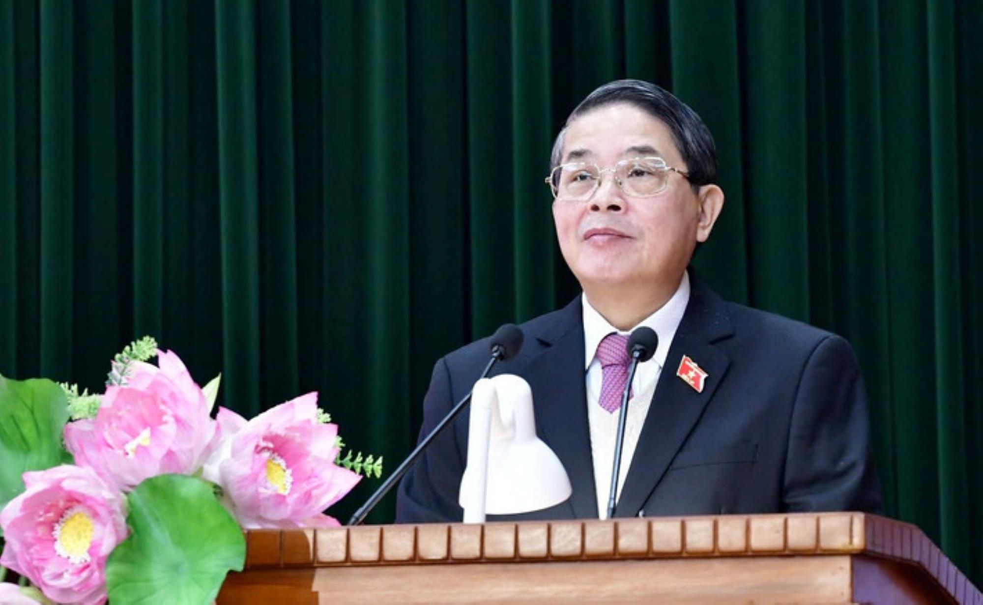 Member of the Party Central Committee, Vice Chairman of the National Assembly Nguyen Duc Hai gave a speech at the conference to review the work and Party work in 2024 and deploy the tasks and Party work in 2025 of the State Audit. Photo: Quochoi.vn