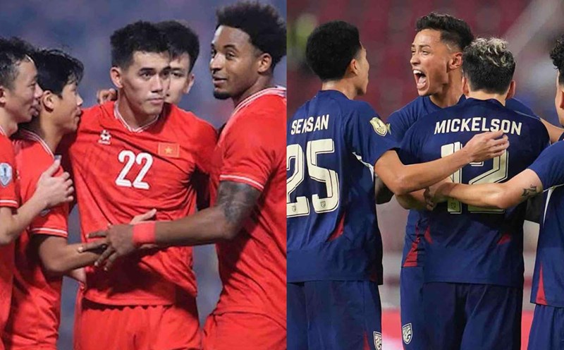 Vietnam team faces Thailand in the final of ASEAN Cup 2024. Photo: Minh Dan