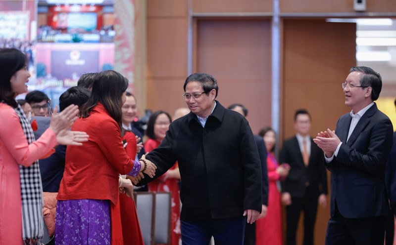 Prime Minister Pham Minh Chinh attends a dialogue conference with farmers. Photo: VGP/Nhat Bac