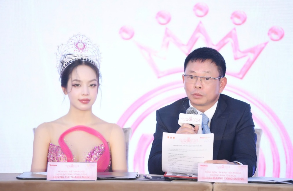 Journalist Phung Cong Suong and Miss Huynh Thi Thanh Thuy. Photo: Organizing Committee