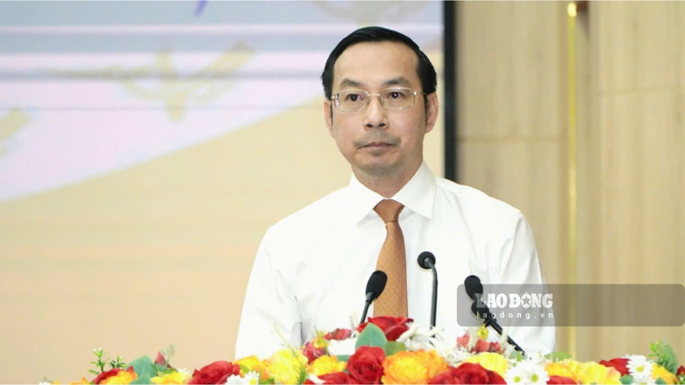 Chairman of Kien Giang Provincial People's Committee Nguyen Thanh Nhan affirmed that 2024 will be a successful year in all fields. Photo: Nguyen Anh