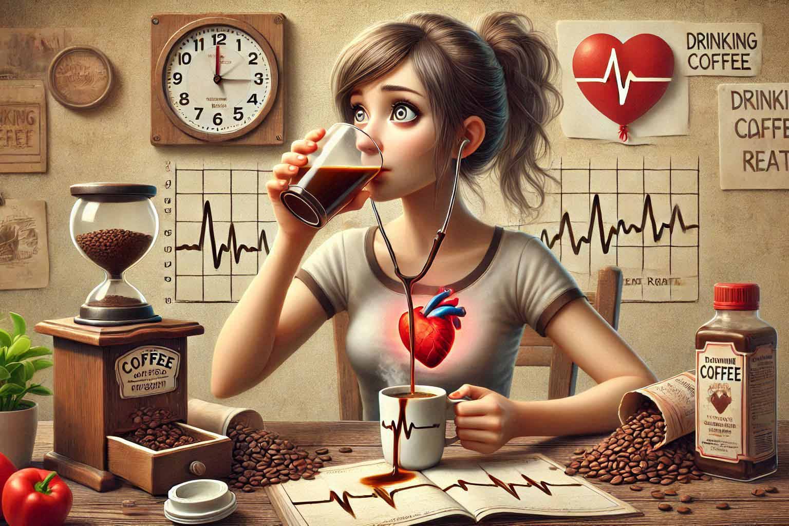 Coffee can cause irregular heartbeat (arrhythmia) in some people. Photo - AI: Ngoc Thuy