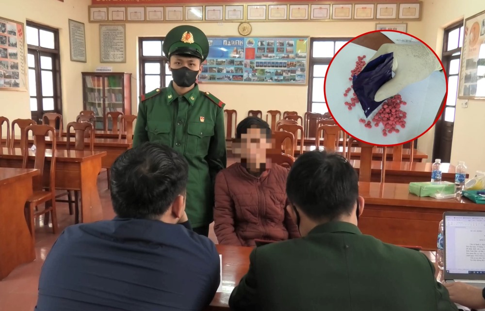 Authorities in Quang Binh have just dismantled an inter-provincial drug ring. Photo: Border Guard