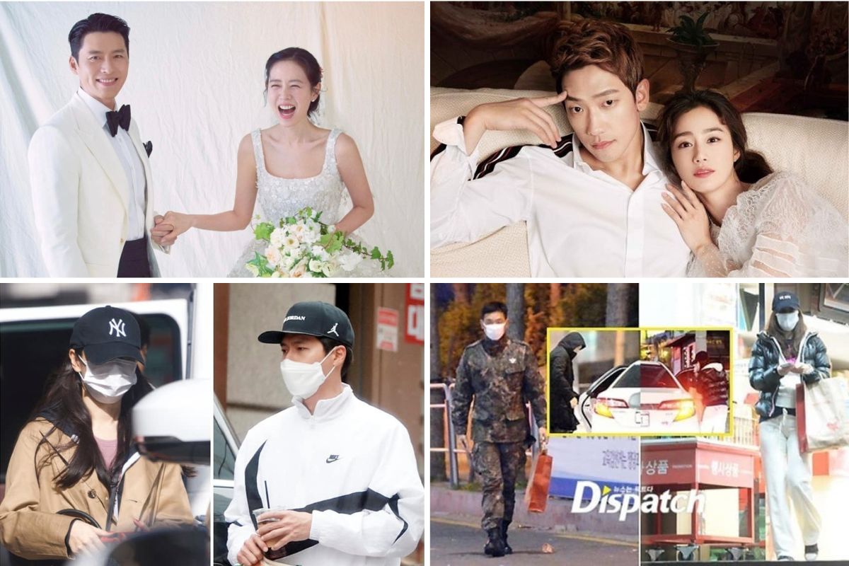 Hyun Bin - Son Ye Jin va Bi Rain - Kim Tae Hee da ket hon sau khi bi Dispatch khui tin hen ho. Anh: Disaptch