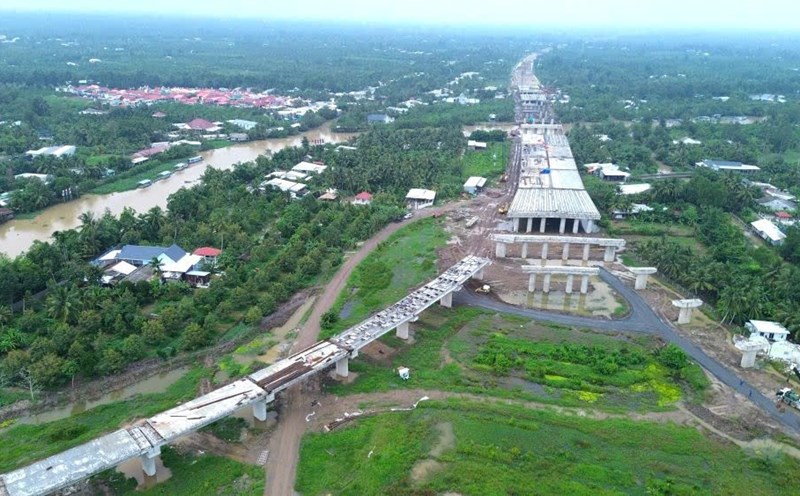 IC2 intersection on Can Tho - Ca Mau expressway. Photo: Ta Quang