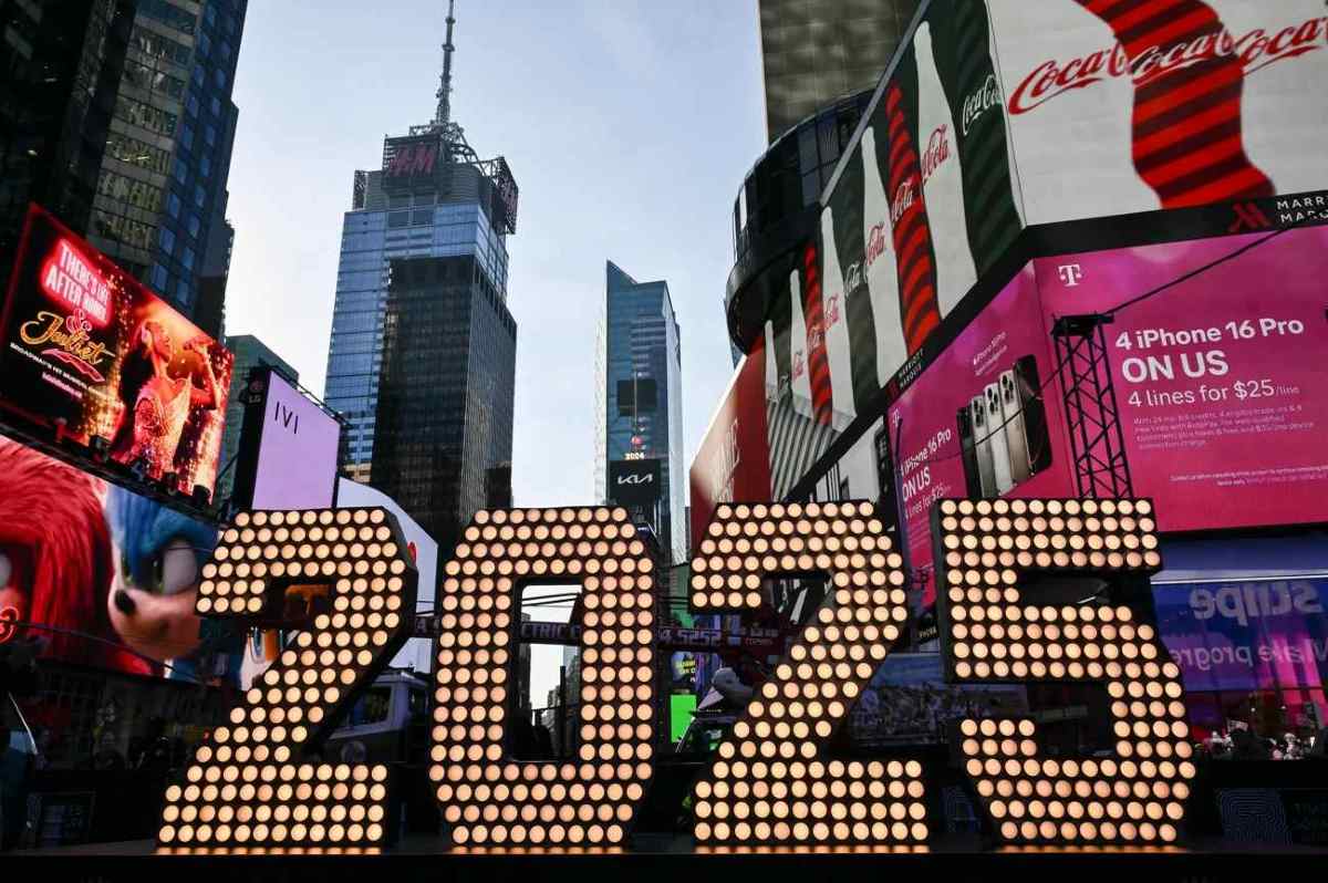 Times Square in New York (USA) is ready to welcome the new year 2025. Photo: AFP