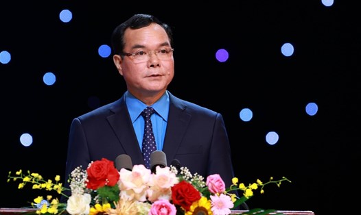 Ông Nguyễn Đình Khang - Ủy viên Trung ương Đảng, Chủ tịch Tổng Liên đoàn Lao động Việt Nam. Ảnh: Hải Nguyễn