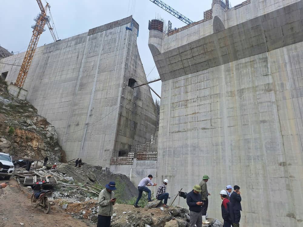 Location of the work accident at Dak Mi 1 Hydropower Plant. Photo: Thanh Tuan