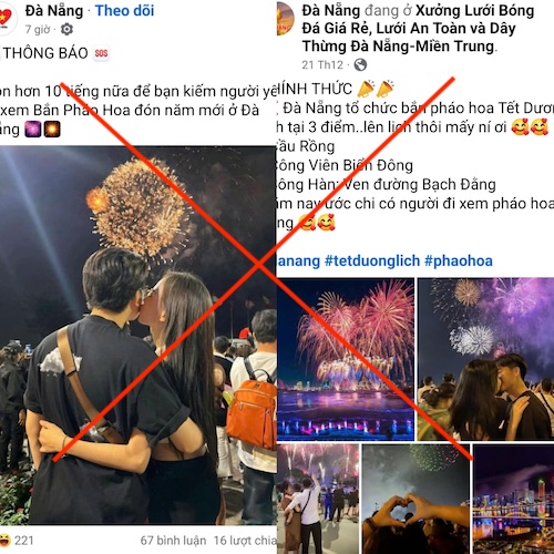 Da Nang denies information about fireworks display and New Year 2025. Illustrative photo