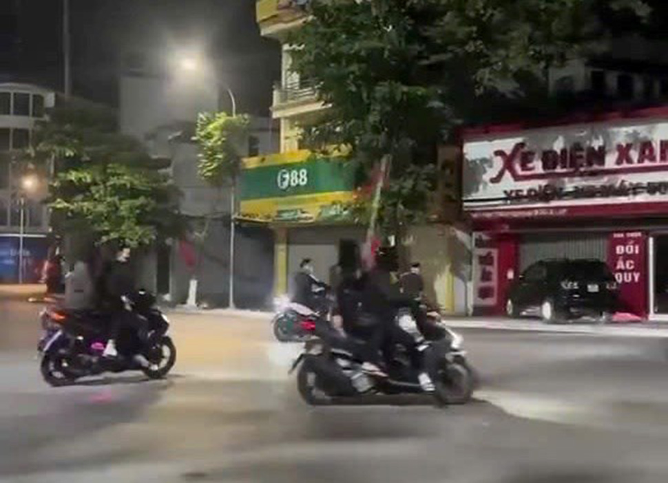 Image cut from clip spread on social media. Photo: Hai Phong Police