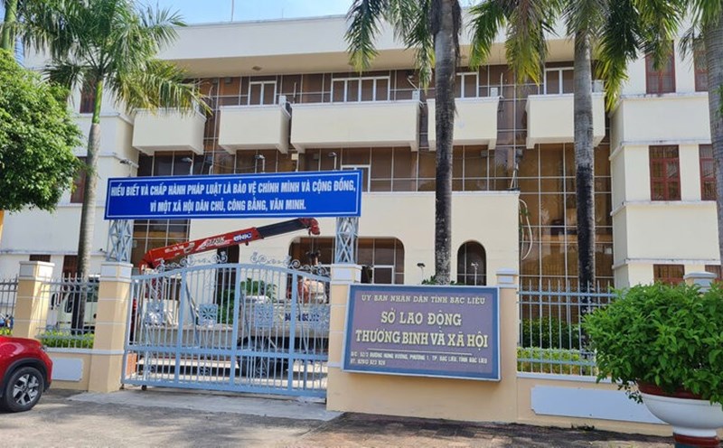 After the reorganization, the name of the Department of Labor, War Invalids and Social Affairs of Bac Lieu province will no longer be used. Photo: Nhat Ho
