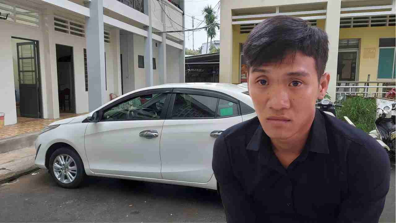 Criminal detention of a subject who rented a car and then sold it. Photo: Provided by the police.