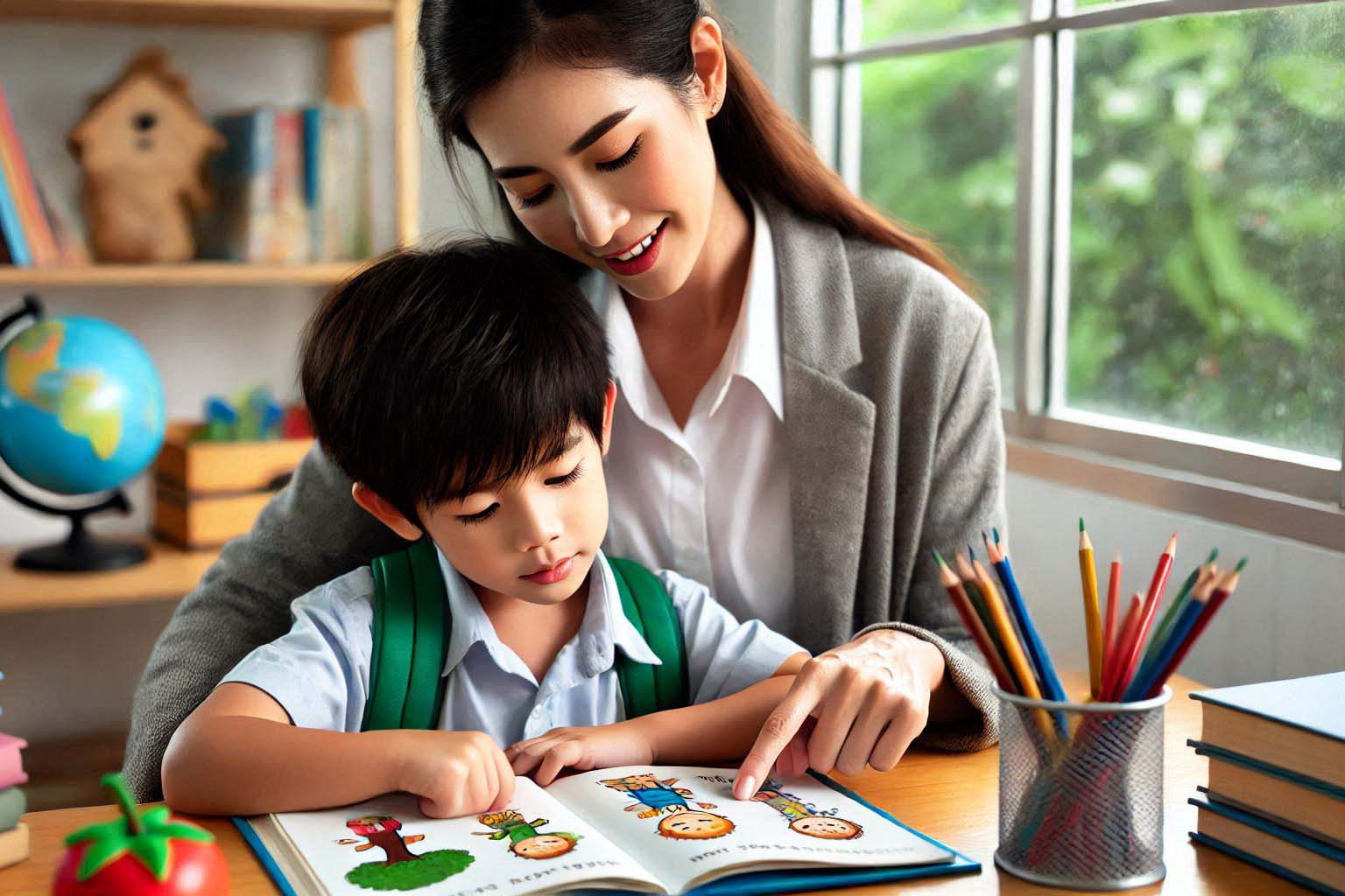 Not just learning, teach children important life skills to nurture future leaders. Photo - AI: Ngoc Thuy