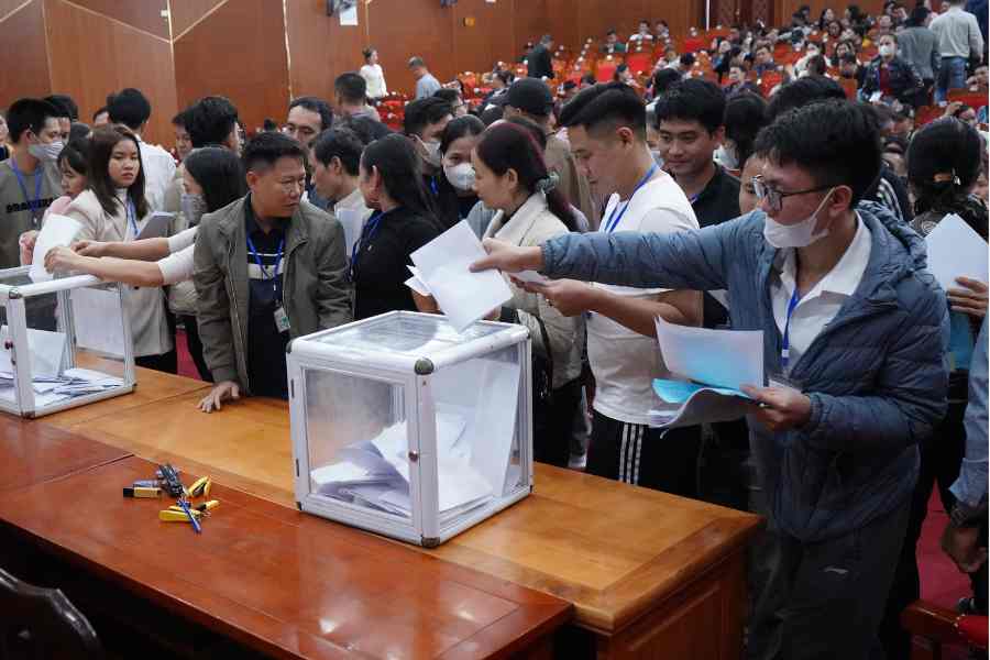 Photo: Thach That district electronic information portal