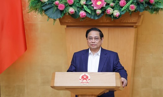 Thủ tướng Chính phủ Phạm Minh Chính phát biểu tại hội nghị. Ảnh: VGP
