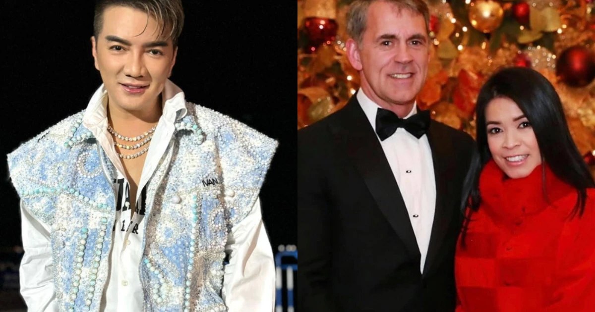 Dam Vinh Hung and singer Bich Tuyen and her husband. Photo: Artist provided.