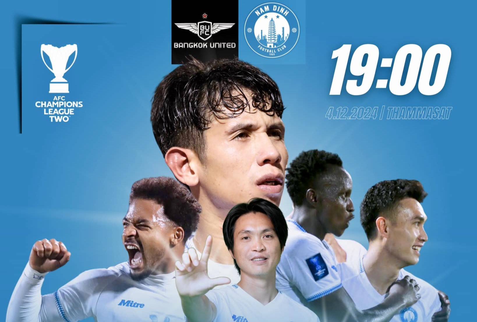 Nam Dinh enters the final match of the group stage of the Asian Cup C2. Photo: NDFC