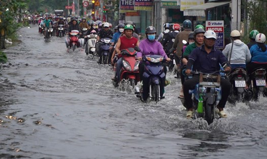 Khu vực Nam Bộ diễn ra mưa diện rộng. Ảnh minh họa: Nguyên Chân