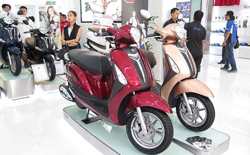 Yamaha motorbike dealer. Photo: Khanh Hoa