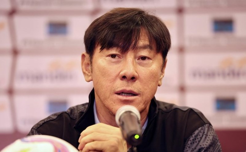 Coach Shin Tae-yong of the Indonesian team. Photo: PSSI