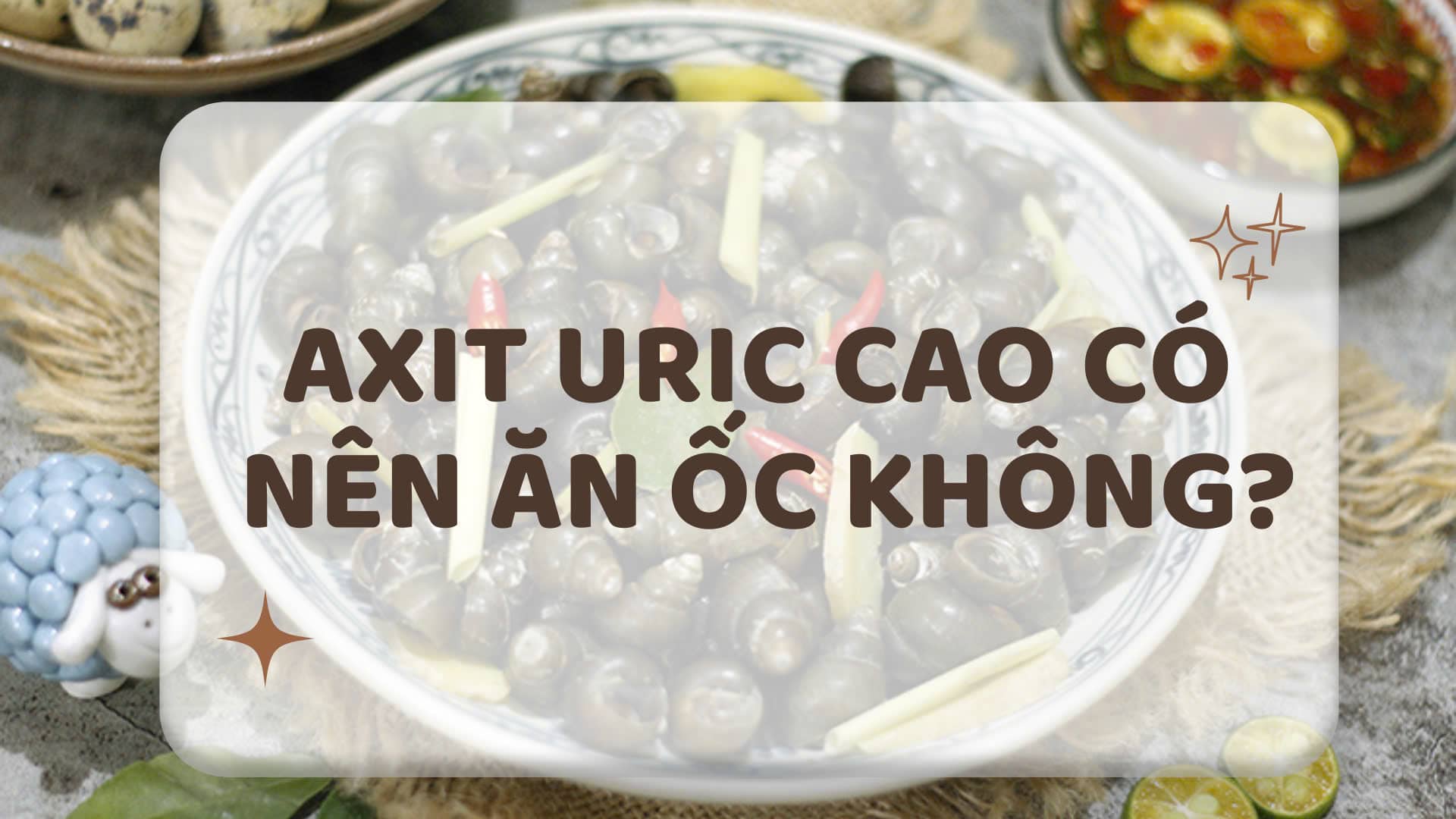 High uric acid should eat snails?