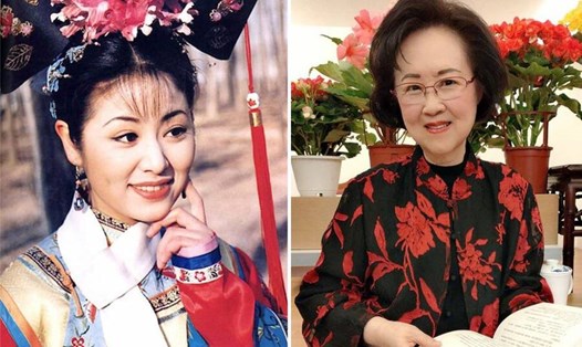 Lâm Tâm Như xúc động khi được hỏi về cố nhà văn Quỳnh Dao. Ảnh: Weibo