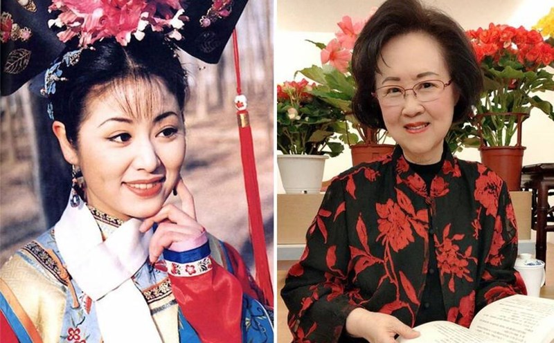 Ruby Lin was emotional when asked about the late writer Quynh Dao. Photo: Weibo