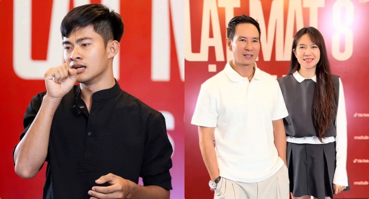 Le Tuan Khang plays in Ly Hai's film. Photo: Film crew.