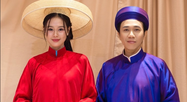 Actor Anh Duc and his wife. Photo: Provided by the character