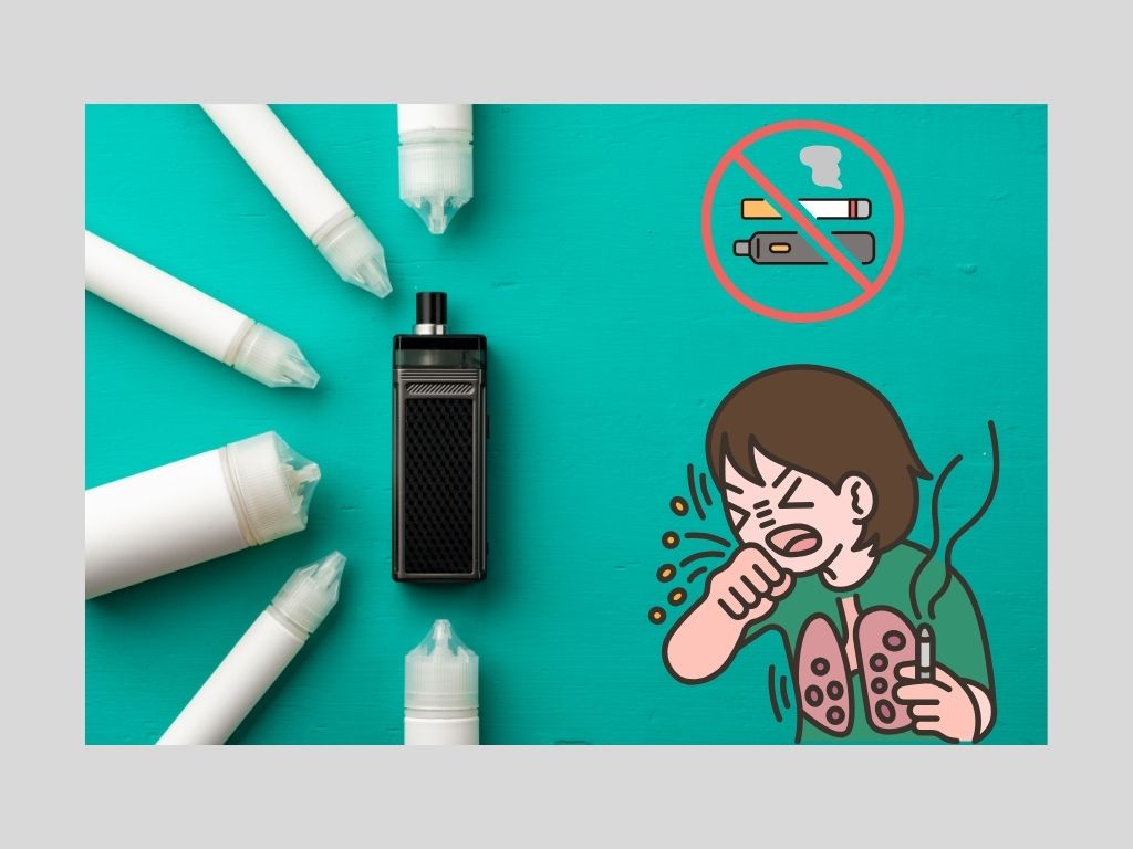 E-cigarettes are also harmful to your lungs. Graphics: Huong Giang