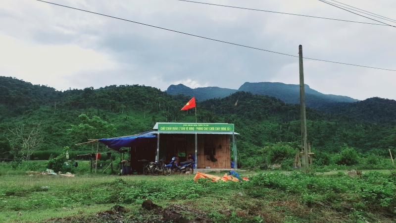 Chot chan bao ve rung tai huyen Nong Son, Quang Nam. Anh: Nguyen Hoang