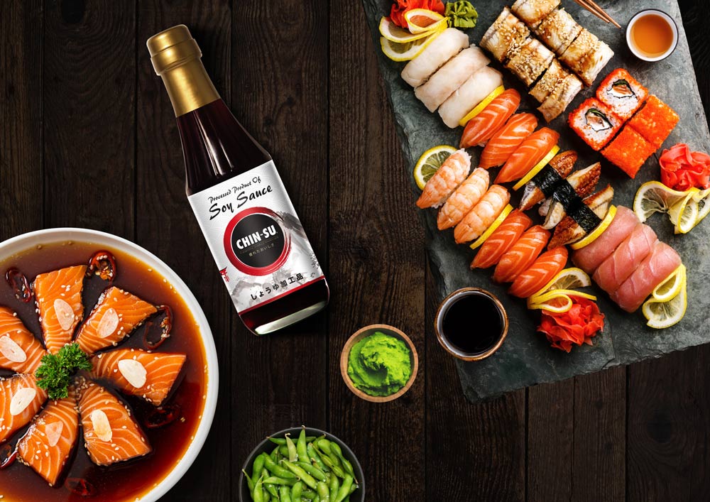 Nước tương CHIN-SU 100_ lên men tự nhiên. Ảnh: H. Vân