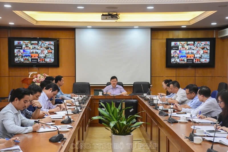 Ministry of Justice meets on disbursement of public investment capital plan. Photo: Ministry of Justice