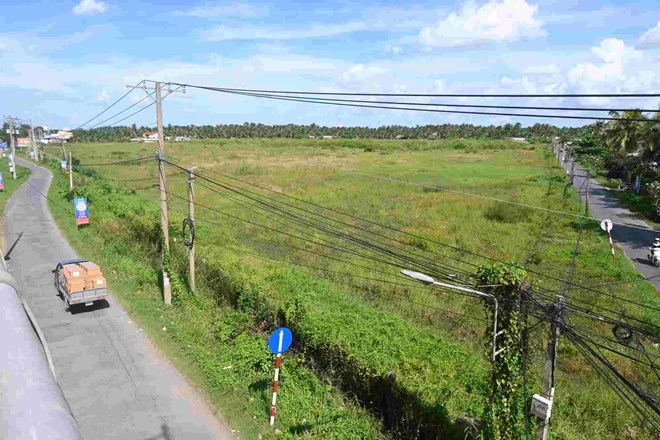 Khu dat de thuc hien du an Benh vien Da khoa tinh Ben Tre. Anh: Thanh Nhan