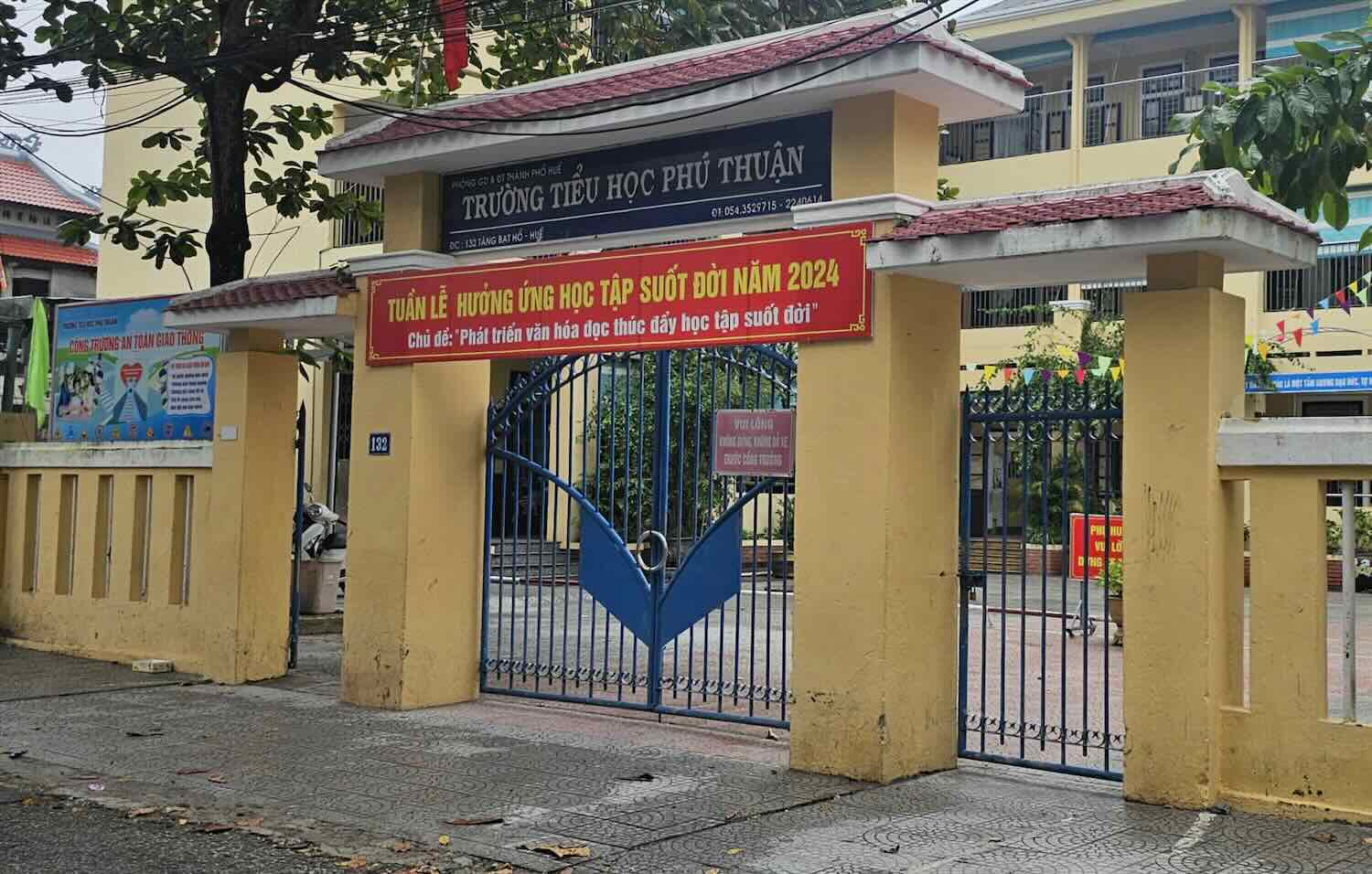 Phu Thuan Primary School - where teacher Hoa works. Photo: Phuc Dat.