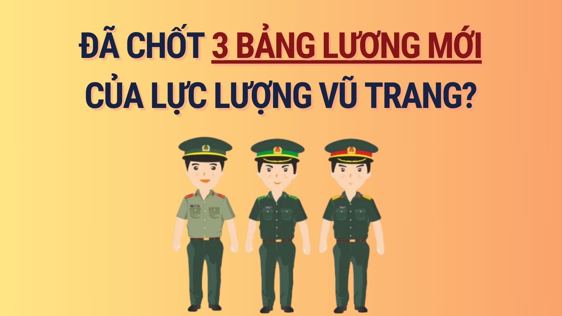3 new salary scales of the armed forces have been unified? Graphics: Hoang Le
