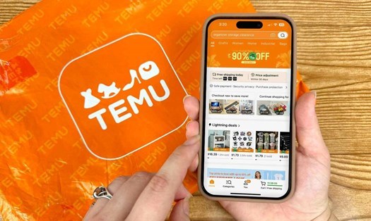 After 2 months of illegal operation, Temu has completely changed the interface language from Vietnamese to English, on both the application and the website. Photo: Nguyen Phong