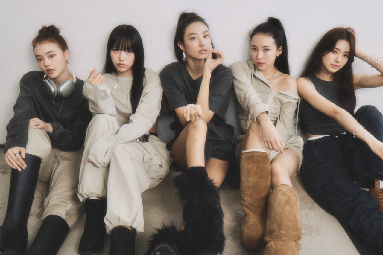 Kpop girl group MEOVV. Photo: The Black Label