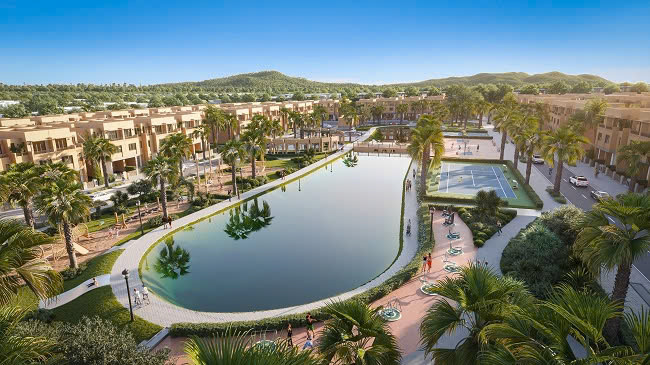 Phoi canh tien ich noi khu Song Town (Phoi canh minh hoa). Anh: DN