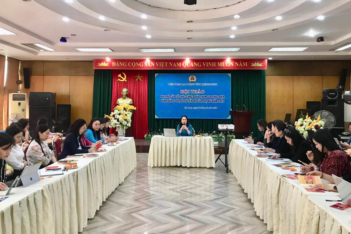 Quang canh hoi thao. Anh: LDLD Quang Ninh