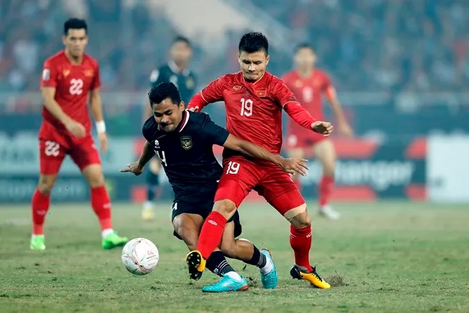 Quang Hai is one of the players from the Vietnamese team that won the AFF Cup 2018 to participate in this year's tournament. Photo: AFF