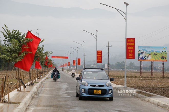 Xã nông thôn mới tiêu biểu ở Điện Biên đạt chuẩn nâng cao