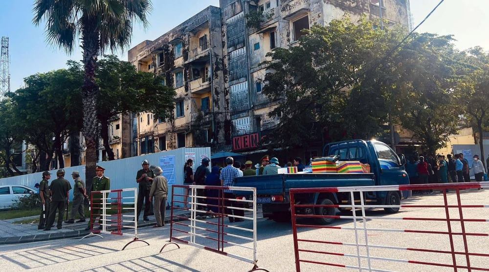 Authorities forcibly relocated the last households to implement the project. Photo: N. Minh.