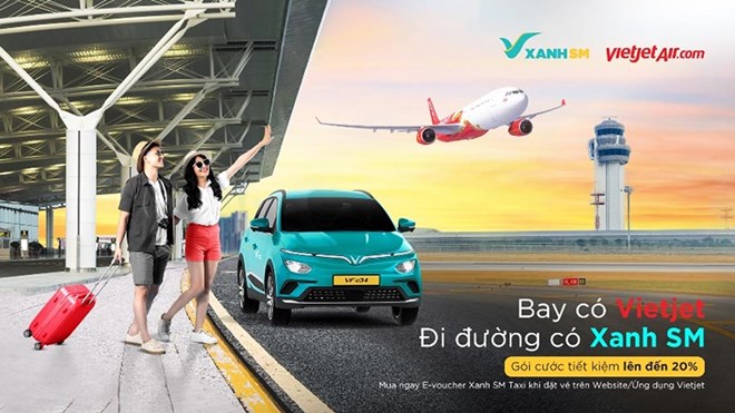 Bay Vietjet cùng Xanh SM khởi động hành trình xanh từ khắp các sân bay