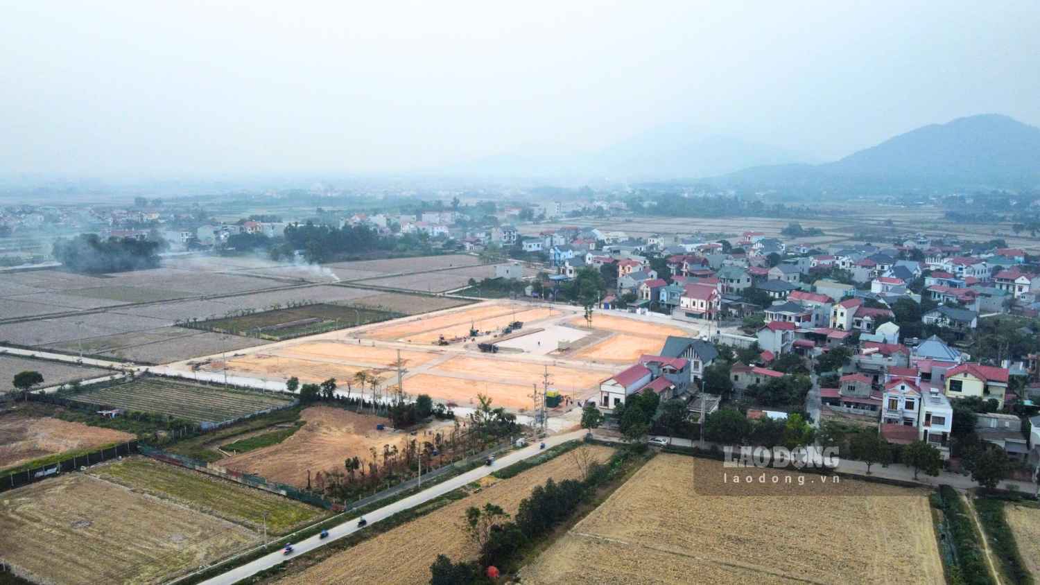 Soc Son District (Hanoi) is about to auction 36 residential land plots, starting at 2.4 million VND/m2. Photo: Nhu Ha